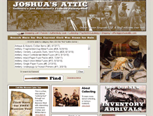 Tablet Screenshot of joshuasattic.com